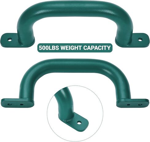 10" Black Playground Safety Handles 2 Pack, Metal Swing Set Handles, Climbing Frame Hand Grips for Treehouse, Jungle Gym in Saudi Arabia