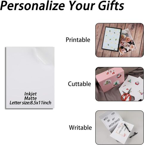 MUMUPACK 6 Pack White Gift Boxes With Lids,12x8x4.5 Inch Bridesmaid Proposal Box And Printable Stickers,Proposal Boxes With Ribbon For Wedding, Packaging, Present, Birthday in Kuwait