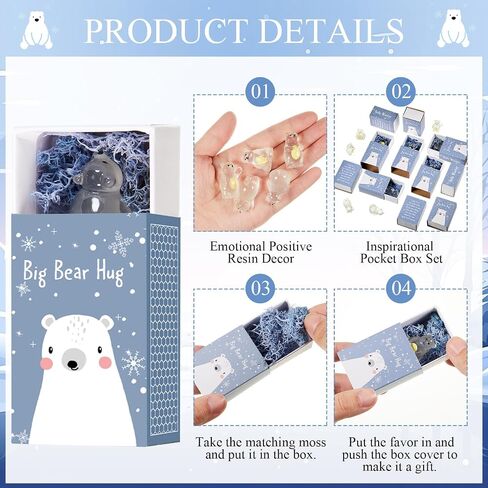 25 Sets Affirmation Mini Luminous Resin Appreciation Gift Box Breathing Gift Bulk for Coworker Emotional Mental Health Care Support Anxiety Sensory Steps Gift for Team Xmas, Mushroom in Kuwait
