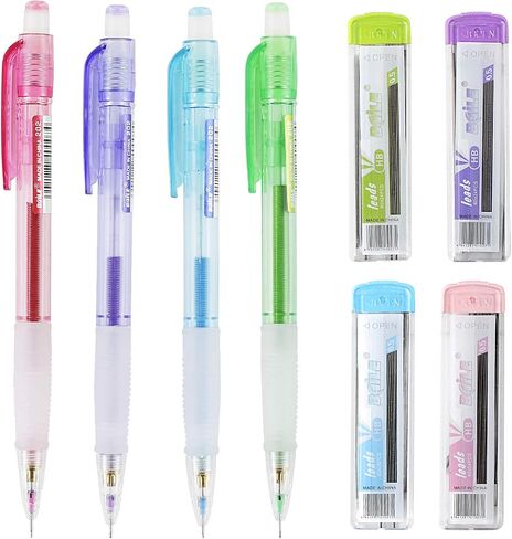 Baile Automatic Mechanical 0.5mm Led Pencils Eno 4 Colors Set in Saudi Arabia