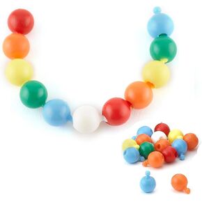 Hygloss Snap Pop Beads - 500 Piece Kids Jewelry Making Kit with Assorted Rainbow Colors, 10 mm, Perfect for Kids 3+ to Create Fun Snap Bead Jewelry