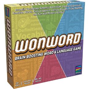 Wonword Brain-Boosting Word Game. Essential Vocabulary, Critical Language and Creative Expression Made Fun for 12 and Up!