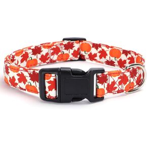 TDTOK Cotton Cute Dog Collar for Small Medium Large Dogs, Adjustable Soft Lightweight with Quick Release Plastic Buckle Dog Collar for Female Male Dogs