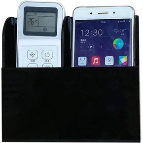 joyjorya 3rd Generation Clear Acrylic Remote Control Holder Wall Mount Media Organizer Storage Box (One Compartment XL)