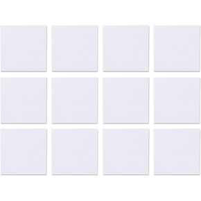 Dry Erase Sticky Notes, 12 Pack, 3 x 3 Reusable Whiteboard Surface for Home, Classroom or Office Use