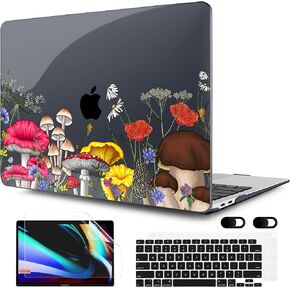 MEEgoodo for MacBook Air 13 inch Case 2021 2020 2019 2018 Released A2337 M1 A2179 A1932 with Touch ID, Plastic Hard Shell & Keyboard Cover Compatible with MacBook Air Case 13.3, Cacti