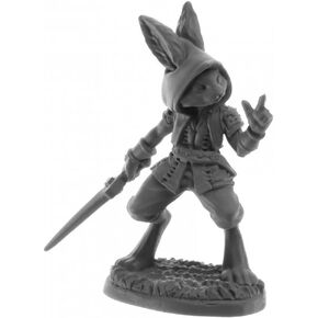 Reaper Rask Male Harefolk Miniature Figure 25mm Heroic Scale Bones USA Miniatures