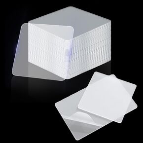 100PCS Double Sided Adhesive Pads for Mounting, Alien Tape Double Sided Mounting Tapes Pre-Cut Sticky Tack Strong Removable Sticky Pads for Papers Door Metals Glass Wood Mounting