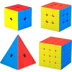 مكعب السرعة الهرمي CFMOUR - Moyu Meilong 3x3x3، مكعبات سحرية مثلثة بدون ملصقات - لعبة ألغاز ذات ألوان زاهية سريعة الحركة للأطفال والكبار in Kuwait