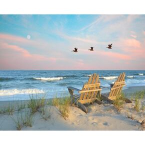 Heritage Puzzle Coastal Moonrise by Peter Doran - 1000 Pieces - Size: 30" x 24"