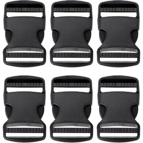 1.5 Inch Quick Side Release Buckles, 6 Pcs Buckles Plastic Buckle Heavy Duty Buckle Replacement Backpack Clasps for Strap Luggage Straps Belt Backpack Parachut