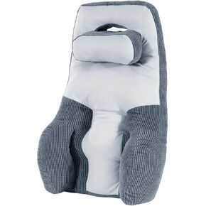 BALAPET Big High Back Support with Pillow for Office Chair, Extended Neck & Lumbar Cushion for Low Back and Neck Pressure Relief Improved Posture for Wheelchair Working, Car, Sofa, Plane and Travel