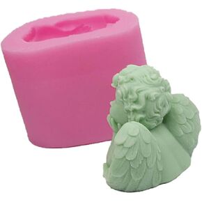 3D Angel Candle Mold,Baby Angel Silicone Candle Mold Soap Mold DIY Cake Decoration Tool Candle Resin Crafts Mold