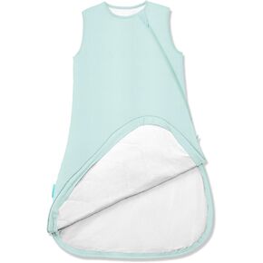 كيس نوم فائق النعومة 1.0 TOG، كيس نوم للأطفال الصغار من الخيزران الفسكوز الفاخر، أكياس نوم آمنة بسحاب في اتجاهين 2-4T (كريمي) in Kuwait