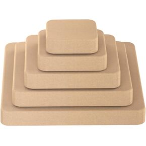 Deep Square Pottery Molds for Handbuilding, 5 Pcs Pottery Forms, Pottery Molds for Clay, Ceramic Molds Slump Molds for Pottery, Plate Pottery Forming Molds