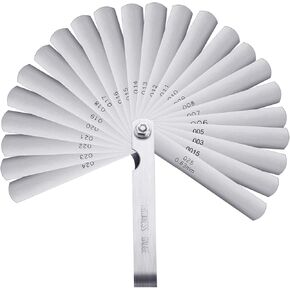 32 Blades Steel Feeler Gauge Dual Marked Metric and Imperial Measuring Tool in Saudi Arabia