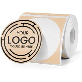 Red Thermal Labels 2 Inch Circle Vinyl Waterproof Stickers Self-Adhesive Round Decals Compatible with M110/M220 180 PCS