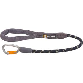 Ruffwear, Knot-a-Long Dog Leash, 30-inch Short Rope Lead, Obsidian Black