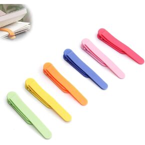 Smart Bookmark 6pcs Silicone Book Mark Set Colorful Page Markers Book Clip Page Holder Book Accessories for Men Women Gift for Reading Lovers/Teachers/Back to School