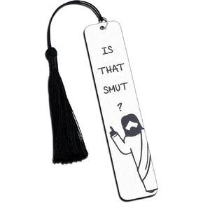 Smut Book Lover Gifts is That Smutt Jesus Bookmark Smutty Book Merch for Women is That Smutt Jesus Book Marker for Book Lover Best Friend Humor Printing Bookmark for Teen Girl Spicy Bookmarks