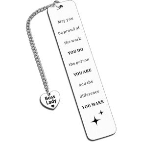 Stocking Stuffers for Boss Lady-Secret Santa Gift for Boss Lady Promotion Gifts for Women Book Mark for Reading Women White Elephant Gift for Bosses Best Manager Gifts Boss Leader Gift