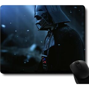 Mouse Pad,Mouse Pads for Wireless Mouse, Black Warrior Mousepad for Laptop Desk Accessories with Designs, Computer Gaming Mouse Pad, Mouse Pad for Laptop Desk Decor