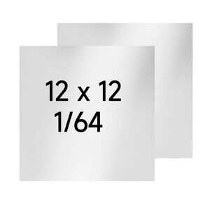 304 Stainless Steel Sheet - 2PCS 6" X 6" X 1/8" Thin Stainless Steel Plate 1/8 Inch Thickness with Protective Film Metal Sheets Shim Stock for Kitchen DIY Crafting (152 x 152 x 3 mm)