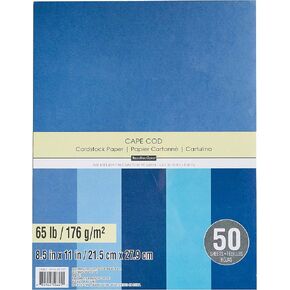 Recollections Cardstock Paper, 8 1/2" X 11" Cape Cod Blues - 50 Sheets