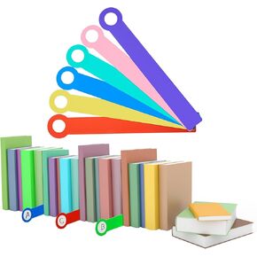 48PCS 12x2inch Library Book Dividers for Shelves with Stickers (Centimeters, 6.8 * 29)