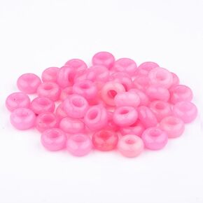 Youngbling Large Hole Gemstone Beads for Jewelry Making,Loose Macrame Natural Stone Beads Pack of 15,Opal Stone(5 * 10mm)