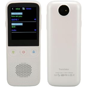 Language Translator Device, 2 Way Instant Language Translator Device with 112 Languages Support, OCR Offline Translation with 2.4inch , 1GB 8GB ROM