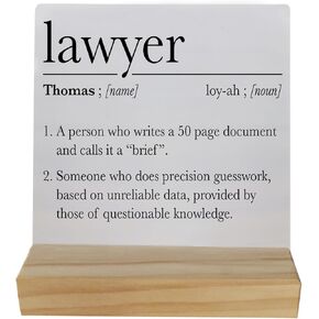 Lawyer Gifts for Women Men,Live Laugh Lawsuit Lawyer Table Wood Plaque Sign,Lawyer Wood Sign Desk Decor for Home Lawyer Office Table Shelf,lawyer gifts,Law School Student Graduation Gifts