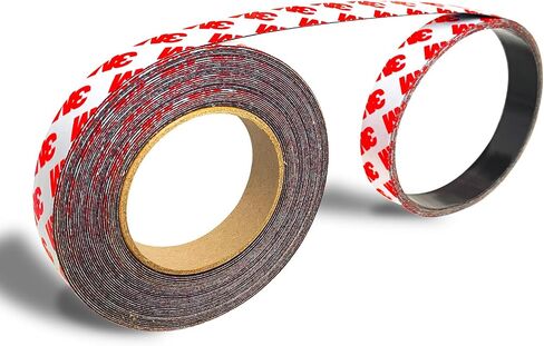 Thin Magnetic Tape 1 Roll (30'L x 0.6" W),Adhesive Backed Strips for Photo Paper,Pictures Display On Fridge,White Board,Magnets for ONLY Lightweight Craft in Saudi Arabia