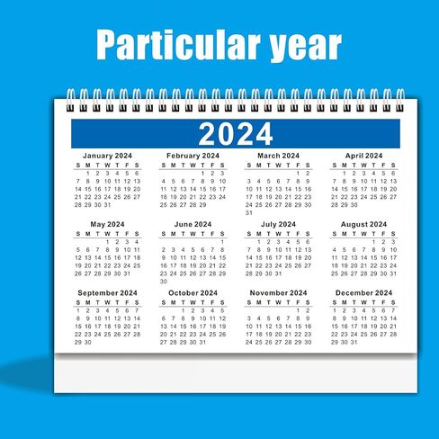 2024 تقويم مكتب صغير، تقويم مكتب قائم، يناير 2024 - ديسمبر 2024 تقويم مكتبي قابل للطي، 9 بوصة × 7.3 بوصة تقويم مكتب شهري صغير للمنزل والمكتب والمدرسة - زهرة صغيرة in Saudi Arabia
