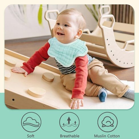 مرايل للأطفال من الموسلين مرايل للعاب الأطفال البنات والأولاد من القطن الموسلين مرايل للتسنين مرايل من الموسلين مرايل للرضع in Kuwait