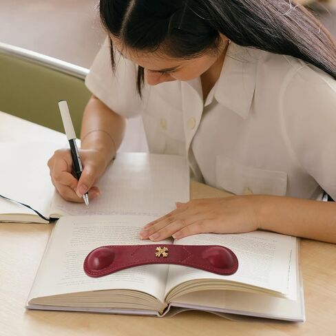 Weighted Bookmarks Book Weight Page Holder Genuine Leather Book Open Holder for Men Women Gift for Writer Reader (BPH02-Navy) in Saudi Arabia