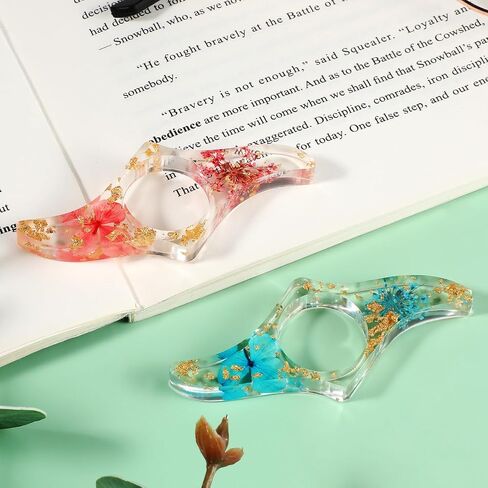 2Pcs Book Page Holder, Thumb Page Bookmarks for Reading, Book Opener Holder, Thumb Ring Page Holder, Thumb Bookmark Book Accessories for Reading Lovers in Saudi Arabia