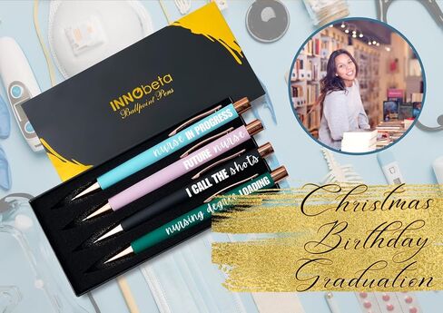 InnoBeta Nursing Student Gifts for Women, Ballpoint Pen Set of 4, Gifts for Nurse School Students for Graduation, Birthday, Christmas in Saudi Arabia