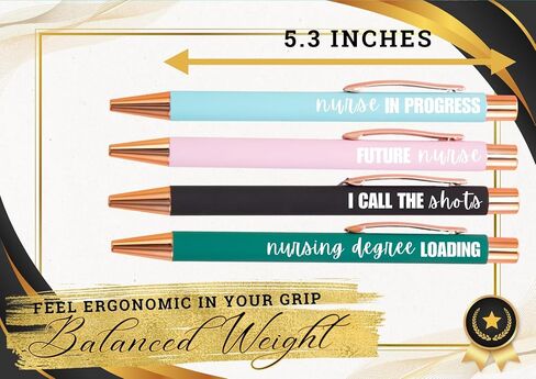 InnoBeta Nursing Student Gifts for Women, Ballpoint Pen Set of 4, Gifts for Nurse School Students for Graduation, Birthday, Christmas in Saudi Arabia