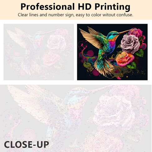 Colorful Parrot Paint by Numbers Adult Vibrant of a Macaw Made Paint by Number Brightly Colored Paint Splatters Easy DIY Oil Painting for Kits Paint by Number Kits Gift Home Decor, 16 x20 inches in Saudi Arabia