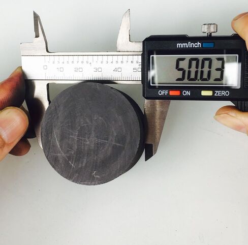 OTOOLWORLD 99.9% نقاء الجرافيت سبيكة كتلة EDM سطح طحن لوحة الجرافيت (40 مم × 5 مم) in Kuwait