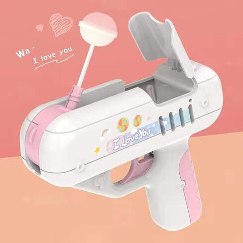 Candy Gun Sugar Lollipop Gun Sweet Toys, Light Toy Lollipop Storage, Childrens Candy Toy Surprise Ideas Gifts for Boys and Girls Novelty Surprise Ideas Gifts for Children in Saudi Arabia
