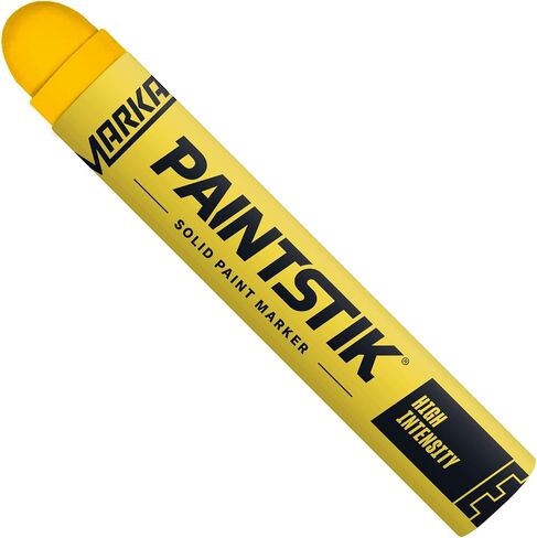 Markal 88625- Painstik High-Intensity Solid Paint Marker (Old E Paintstik) for Coding, Identification, Layout and Assembly Work, Fast Drying, for Dimly Lit Areas, Blue (12 Pk) Made in USA in Saudi Arabia