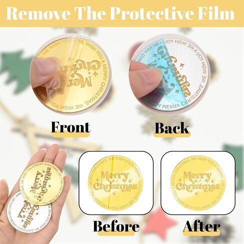 30Pcs Christmas Cake Toppers Golden Round Merry Christmas Acrylic Cupcake Signs Christmas Themed Mirror Cake Discs for DIY Decor Supplies in Saudi Arabia