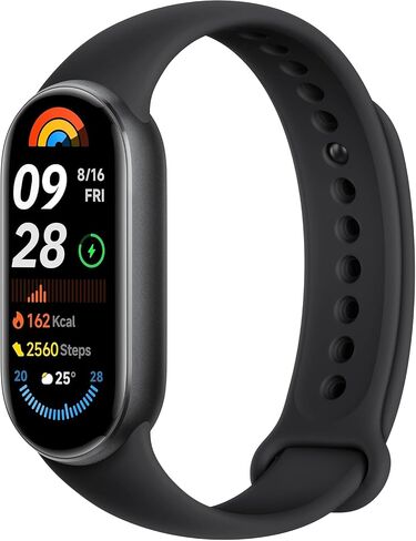 Xiaomi Smart Band 9 Global Version (2024) 1.62" Amoled Display | 233 mAh Battery | up to 21 Days of Battery Life | Over 150 Workout Modes | BT 5.4 | 50M Water Resistant - Midnight Black in Saudi Arabia