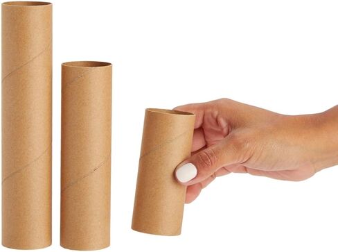 Bright Creations 36 Pack Brown Cardboard Tubes for Crafts, DIY Crafting Paper Rolls for Classrooms and Art Projects (3 Assorted Sizes) in Kuwait
