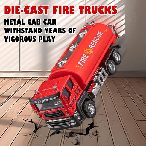 4 Packs Metal Construction Trucks Playsets, Mini Friction Powered Engineering Vehicle, Crane, Excavator, Cement Mixer, Dump Truck Toys for Boys 3-5 Years Old, Die-Cast Trucks for Toddlers Kid in Saudi Arabia