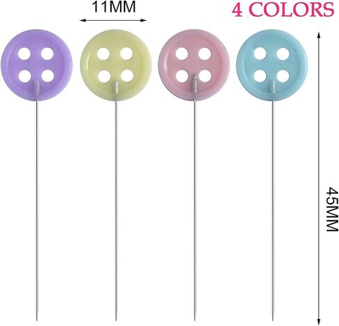250 Pieces Head Pins Straight Pins Boxed for Sewing DIY Projects (Assorted Colors,Pentagram shape), Mixed in Saudi Arabia