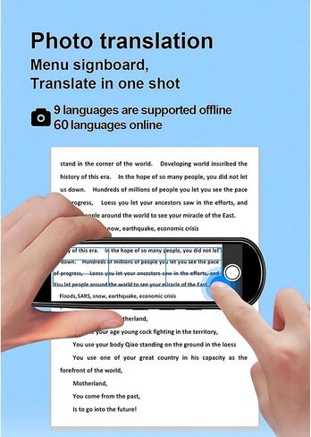 Digital Translation Pen, 3.38in Touchscreen Text to Speech Languages Translator Pen Scanner, Real Time 134 Languages Portable Dictionary Pen for Travel Reading Learning Meeting in Saudi Arabia