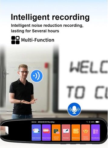 Digital Translation Pen, 3.38in Touchscreen Text to Speech Languages Translator Pen Scanner, Real Time 134 Languages Portable Dictionary Pen for Travel Reading Learning Meeting in Saudi Arabia